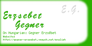 erzsebet gegner business card